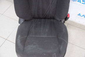 Пасажирське сидіння Ford Focus mk3 15-18 рест, без airbag, механічне, ганчірка чорне, топляк, під хімчистку