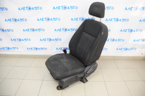 Сидіння водія Ford Focus mk3 15-18 рест, без airbag, механічне, ганчірка чорне, топляк, під хімчистку