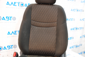 Водительское сидение Nissan Rogue 14-20 без airbag, механич, тряпка черн, под химчистку