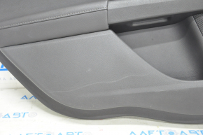 Обшивка двери карточка задняя левая Ford Fusion mk5 13-16 кожа черн, царапины