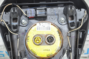 Подушка безопасности airbag в руль водительская Ford Fusion mk5 13-16 черн, ржавый пиропатрон