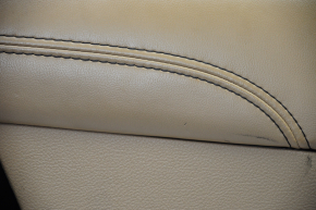 Обшивка двери карточка задняя правая Dodge Journey 11- черн с темно-беж вставкой кожа, подлокотник кожа, черн строчка, надрыв