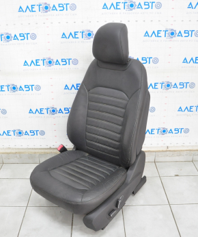 Водійське сидіння Ford Fusion mk5 13-16 з airbag, електро, шкіра чорна