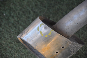 Глушитель задняя часть с бочкой правая Kia Optima 14-15 2.4 тип 1 вмятины, ржавый