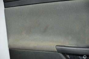 Обшивка дверей картка перед лев Ford Focus mk3 11-14 черн з сірою вставкою ганчірка, під хімчистку