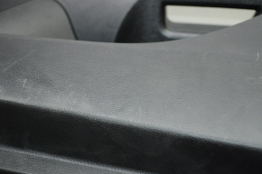 Обшивка дверей картка перед прав Ford Fusion mk5 17-20 черн з сірою вставкою ганчірка, підлокітник шкіра, молдинг сірий структура, подряпини, тички