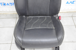 Пассажирское сидение Infiniti JX35 QX60 13- с airbag, электро, подголов с монитор, кожа черн, потерто, ржавое
