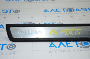 Накладка порогу перед прав зовнішн Acura MDX 14-20 хром, поліз хром