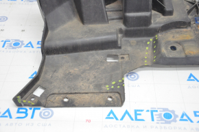 Защита переднего бампера Ford Escape MK3 17-19 рест трещины, отсутствует фрагмент, слом креп