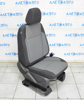 Пассажирское сидение Ford Escape MK3 13-19 без airbag, механич, тряпка черно-серое