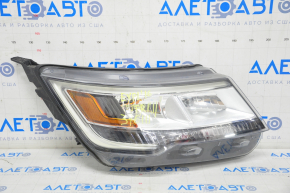 Фара передняя правая в сборе Ford Explorer 16-19 рест, галоген + LED, светлая