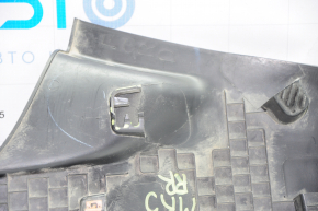 Накладка порога задняя правая Ford Fusion mk5 13-20 черн, слом креп, затертая