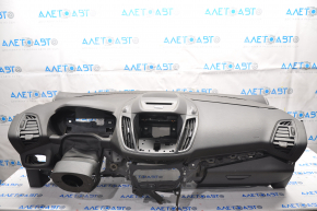 Торпедо передняя панель c AIRBAG Ford Escape MK3 13-16 дорест, с бардачком, слом креп, вмятины, царапины, слом план бард