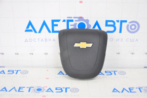 Подушка безопасности airbag в руль водительская Chevrolet Volt 11-15 черн, ржавый пиропатрон