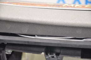 Торпедо передняя панель без AIRBAG Lincoln MKZ 13-16 черн THX, царапины, тычка, без заглушек
