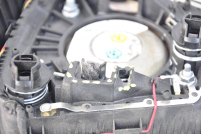 Подушка безопасности airbag в руль водительская Ford Escape MK3 13-16 черн, надлом крепл, примята эмблема