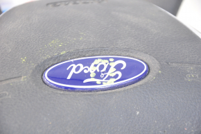 Подушка безпеки airbag в кермо водійська Ford Escape MK3 13-16 чорний, надлом кріп, прим'ята емблема