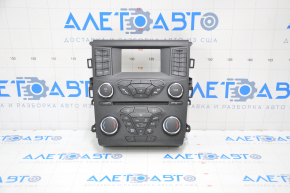 Панель управления радио Ford Fusion mk5 13-20 SYNC 1 рест с подогревом, под двухзонный климат
