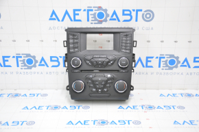 Панель управления радио Ford Fusion mk5 13-20 SYNC 1 рест под двухзонный климат, затерты кнопки