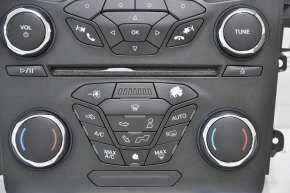 Панель управління магнітолою Ford Fusion mk5 13-20 SYNC 1 підставка для двозонного клімату, приховані кнопки