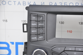 Панель управления радио Ford Fusion mk5 13-20 SYNC 1 рест под двухзонный климат, затерты кнопки