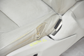 Водительское сидение Volvo XC90 16-22 без airbag, электро, кожа серая, надрывы, под перешив