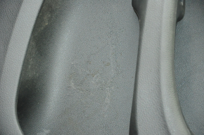 Обшивка дверей картка зад прав VW Jetta 11-18 USA чорн з чорною вставкою пластик, підлокітник шкіра, молдинг сірий глянець тип 1, подряпини