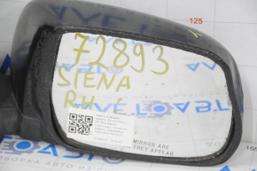 Зеркало боковое правое Toyota Sienna 04-10 6 пинов, структура, оплавлен корпус, царапины, отрезаны провода