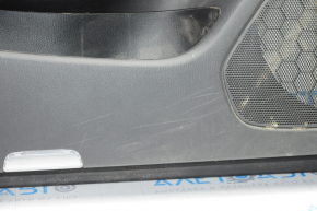 Обшивка двери карточка передняя левая Mazda 6 13-15 черн с черн вставкой тряпка, подлокотник кожа, царапины, под химчистку