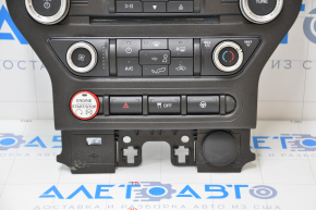 Панель управления монитором и климатом Ford Mustang mk6 15- под малый монитор, облазит краска на кнопках и накладке