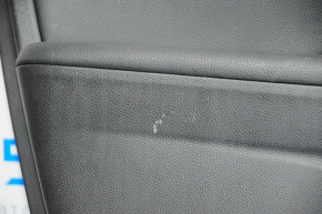 Обшивка дверей картка перед лев Honda Accord 13-17 чорна з чорною вставкою шкіра, підлокітник шкіра, молдинг ручки тип 2, під пам'ять сидінь, подряпини