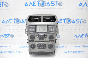 Панель керування монітором Ford Explorer 11-15 дорест під малий екран, протерта накладка