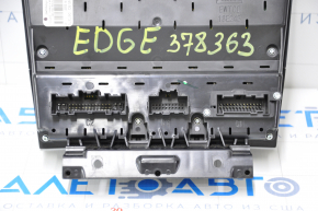 Панель управление радио и климатом Ford Edge 15-18 auto, dual zone под большой монитор, с подогревом, царапины и потертости на накладке