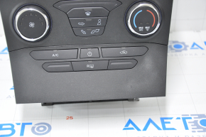 Панель керування радіо та кліматом Ford Edge 15-18 manual затерта накладка