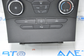 Панель управління радіо та кліматом Ford Edge 15 manual затерта накладка, обліз хром
