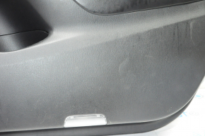 Обшивка дверей картка перед прав Mazda 6 13-15 черн з чорн вставкою ганчірка, підлокітник шкіра, надрив, подряпини