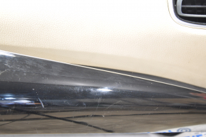 Торпедо передня панель без AIRBAG Toyota Prius 50 16- чорний з беж, під проекцію, подряпини, притиснута