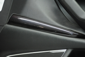 Обшивка дверей картка перед правим Mazda CX-9 16- чорний з чорною вставкою шкіра, підлокітник шкіра, верх вставка корич шкіра, BOSE, подряпини