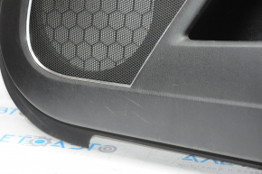 Обшивка двери карточка передняя правая Mazda CX-9 16- черн с черн вставкой кожа, подлокотник кожа, верх вставка корич кожа, BOSE, царапины