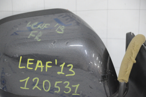 Дзеркало бокове праве Nissan Leaf 13-17 з підігрівом, графіт, 5 пінів