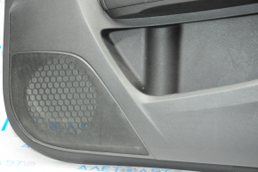 Обшивка двери карточка передняя правая Acura MDX 14-16 черн с черн вставкой кожа, подлокотник кожа, молдинг под дерево глянец, царапины