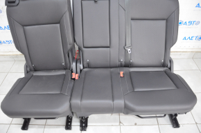 Задний ряд сидений 2 ряд VW Atlas 18- кожа, черн, трещина