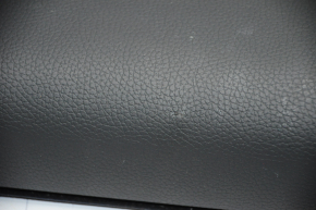 Обшивка дверей картка зад прав Honda Accord 13-17 чорна з чорною вставкою шкіра, підлокітник шкіра, надрив, затерта