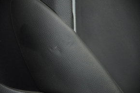Обшивка двери карточка задняя правая Honda Accord 18-22 черн с черн вставкой кожа, подлокотник кожа, царапины, надрывы