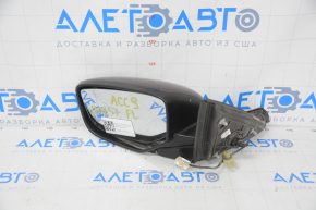 Зеркало боковое левое Honda Accord 13-15 3 пина, бордовое