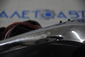Зеркало боковое правое Lexus RX350 RX450h 16-22 10 пинов, поворотник, подогрев, без крышки, сломано крепление, затерт хром