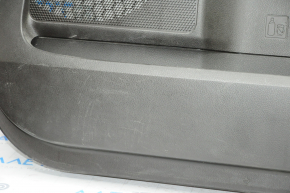 Обшивка дверей картка перед правою Toyota Sequoia 08-16 черн з беж вставкою шкіра, підлокітник гума, JBL, подряпини