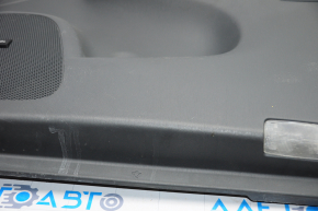 Обшивка дверей картка перед правою Toyota Prius 30 10-15 темно-сіра з темно-сер вставкою шкіра, JBL, дефект, подряпини