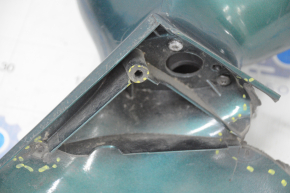 Зеркало боковое левое Ford Taurus 96-99 зеленое, отсутствует фрагмент корпуса, сломаны крепления