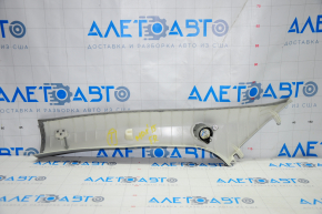 Накладка передньої стійки верх права Acura MDX 14-20 сіра, під пищалку, під хімчистку